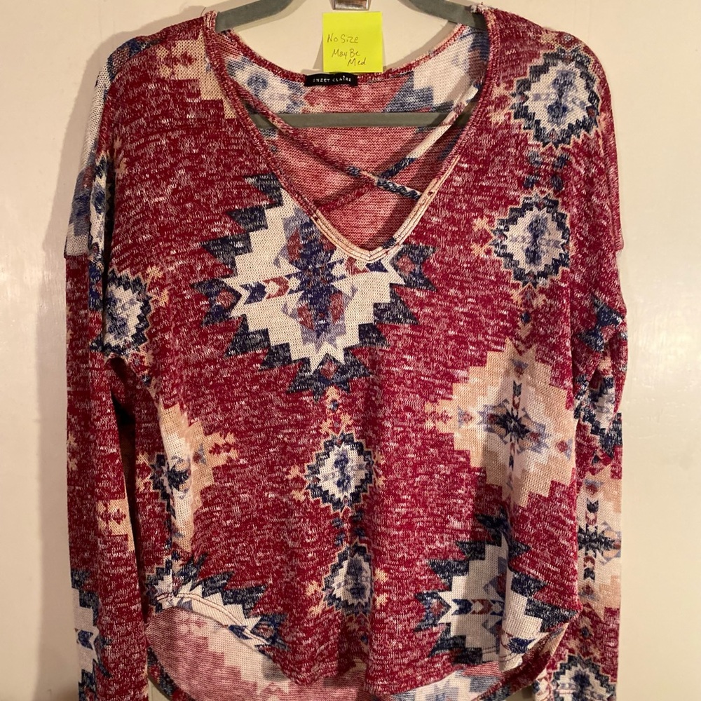 Sweet Claire No Size??M  Burgundy w/other colors